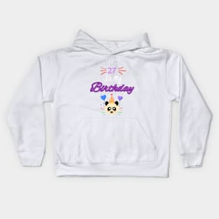 June 27 st is my birthday Kids Hoodie